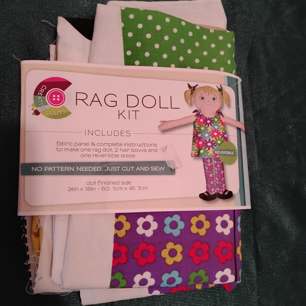 Rag Doll Kit with Colorful Fabrics
